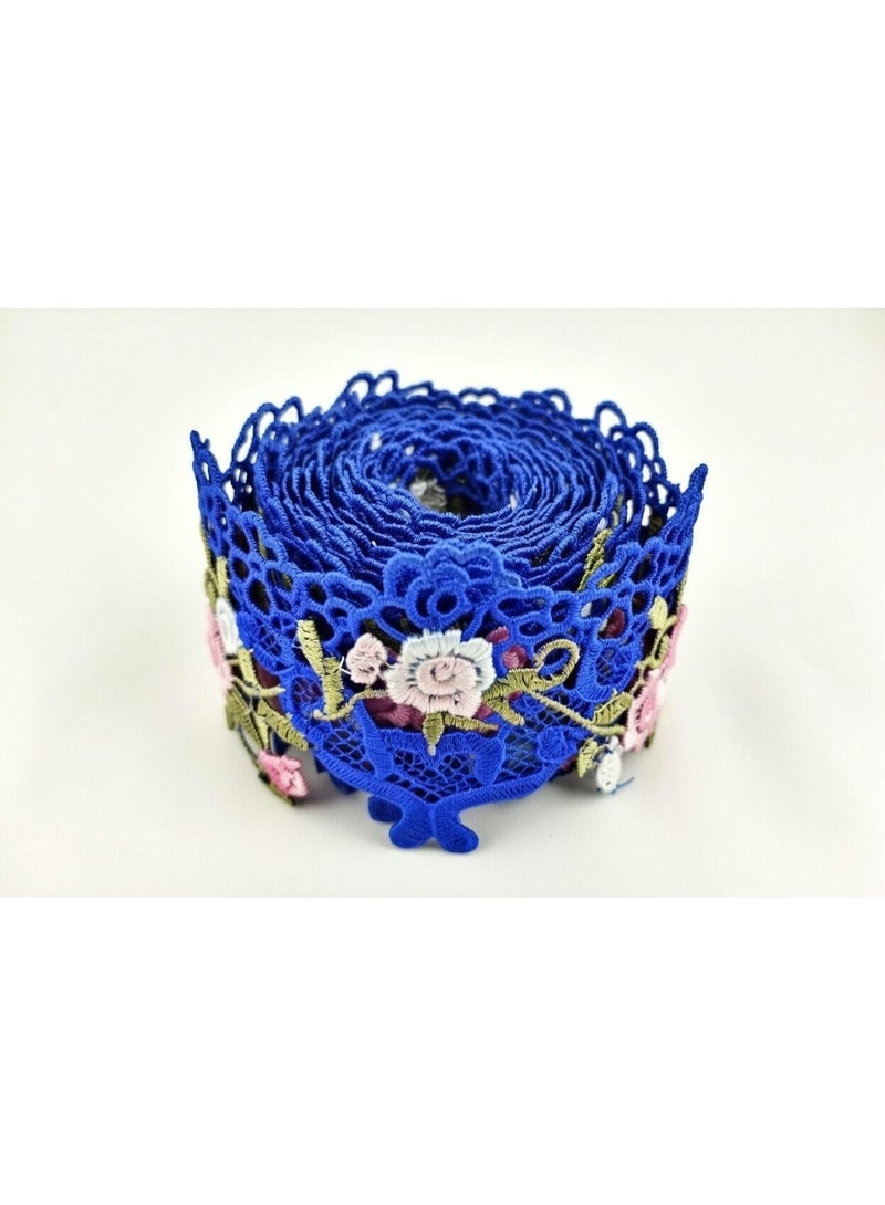 Premium 6cm Embroidered Lace – 2.5m Artisan Trim - Image 2